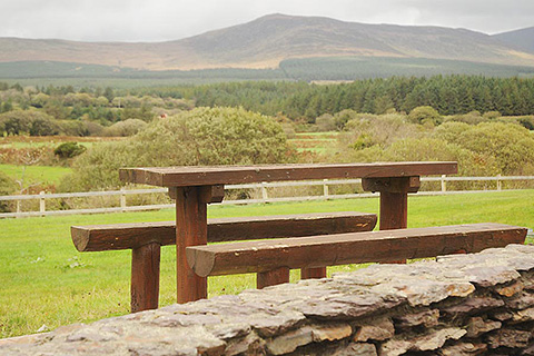 Dromid Hostel, Mastergeehy. County Kerry | Outdoor Seating with View of Inny Valley